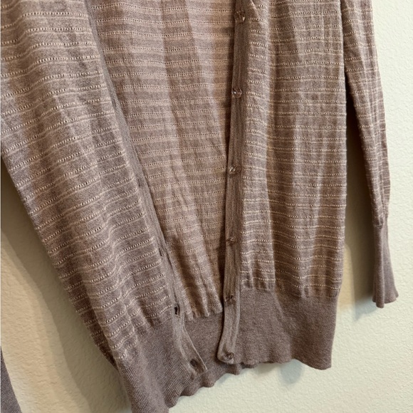 J.crew Cardigan Wool Blend Camel Hair Sweater Cardigan - Picture 10 of 12